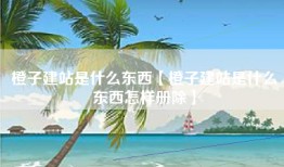橙子建站是什么东西【橙子建站是什么东西怎样册除】