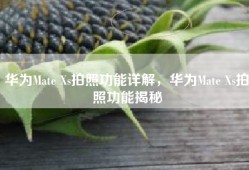 华为Mate Xs拍照功能详解，华为Mate Xs拍照功能揭秘
