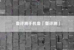 鲁评测手机鲁「鲁评测」