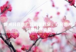 儋州抖音推广营销策划案，点亮儋州，引爆抖音流量